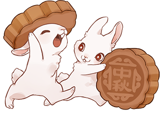 千庫網(wǎng)_中秋抱著月餅的兔子_元素編號12534338